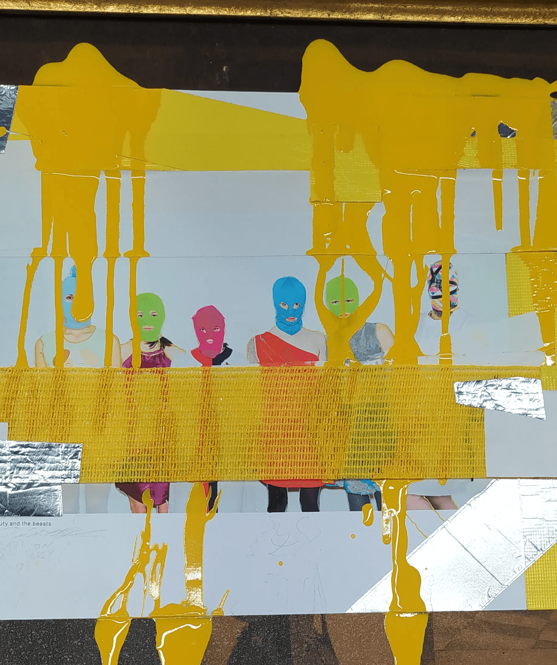 Abstrakte Kunstwerke als Hintergrund